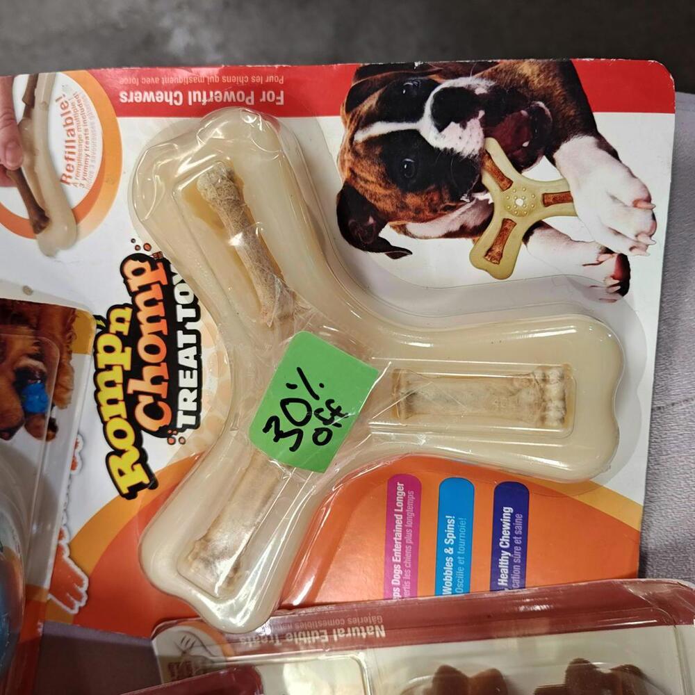 Tripod Romp Chewer Nylabone Dog Chew set Brand New